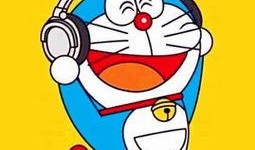 叮当猫吃瓜壁纸